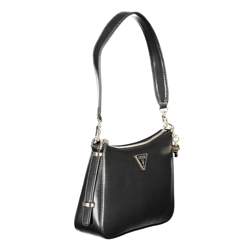 Guess Jeans Schwarz Polyethylen Frauen Handtasche