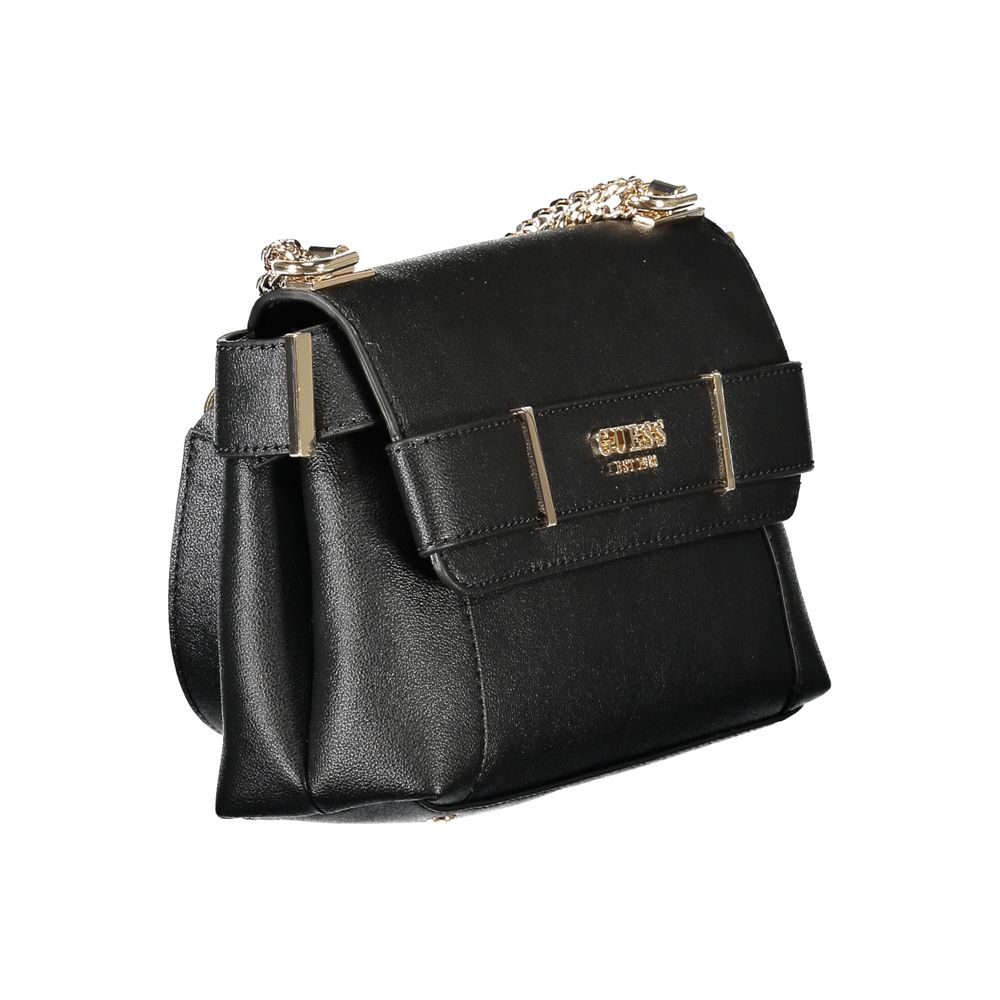 Guess Jeans Schwarz Polyethylen Frauen Handtasche