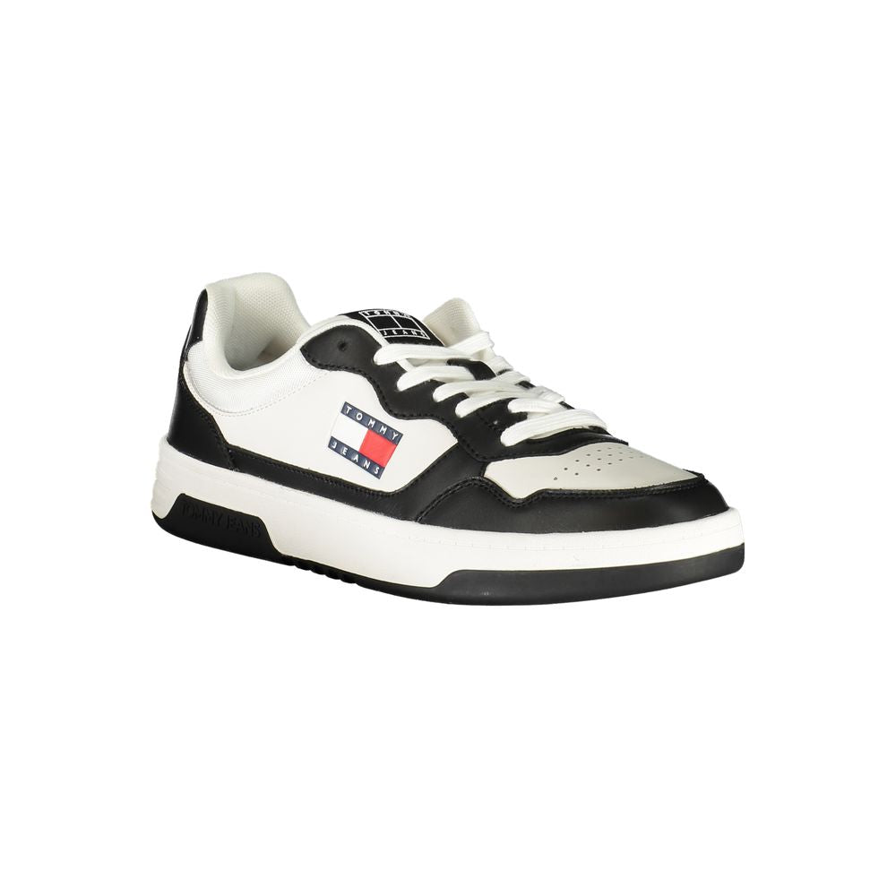 Tommy Hilfiger Schwarzes Leder Herren Sneaker