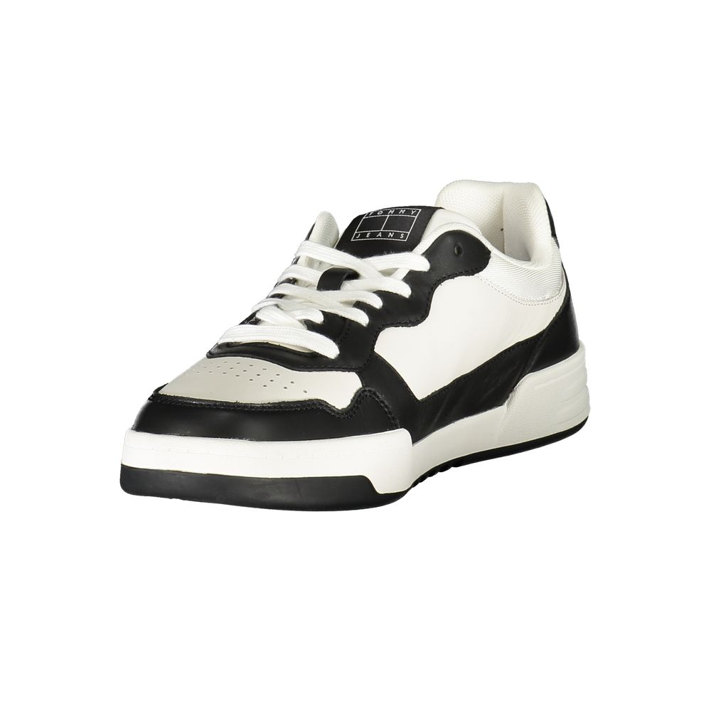 Tommy Hilfiger Schwarzes Leder Herren Sneaker