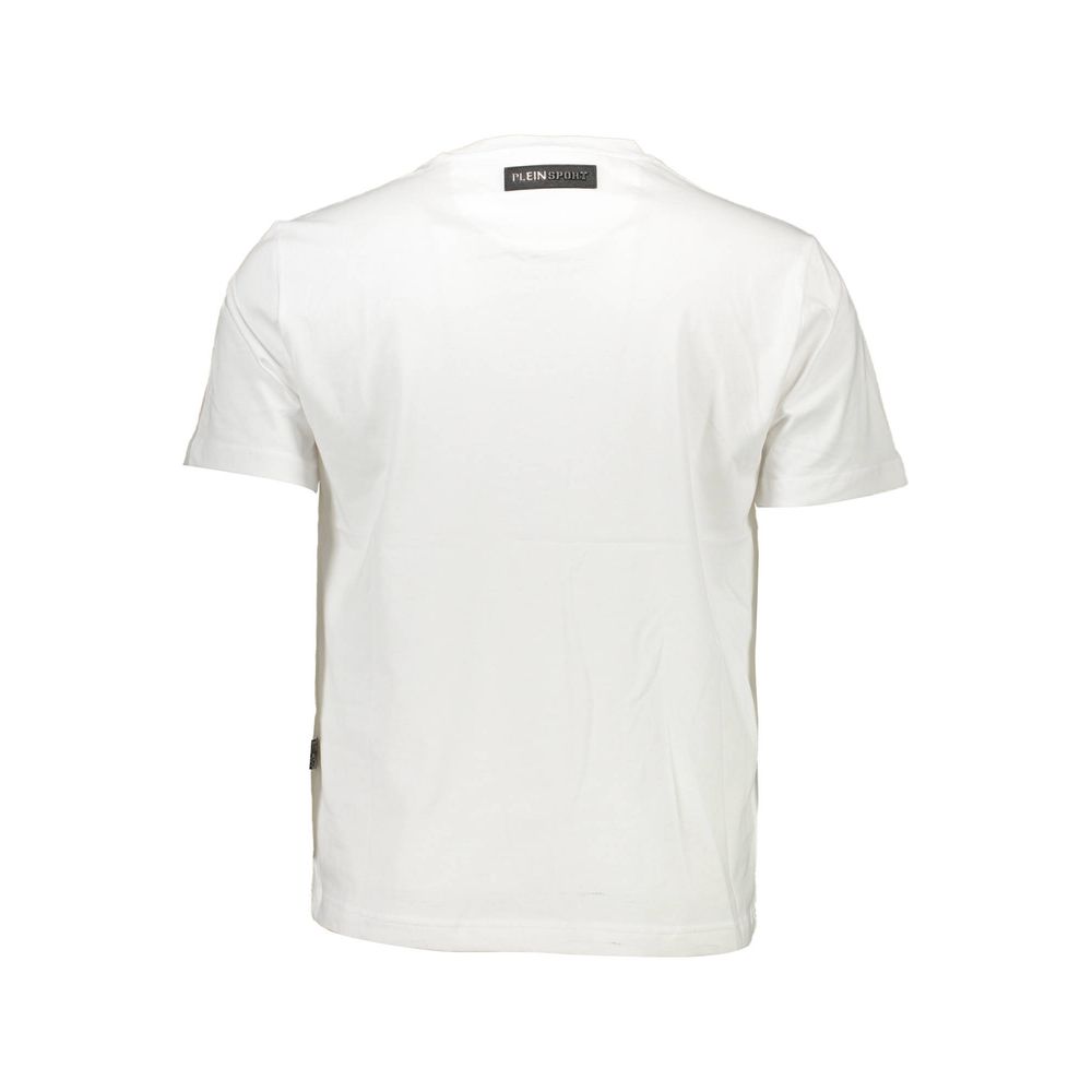 Plein Sport Weißes Baumwolle Männer T-Shirt