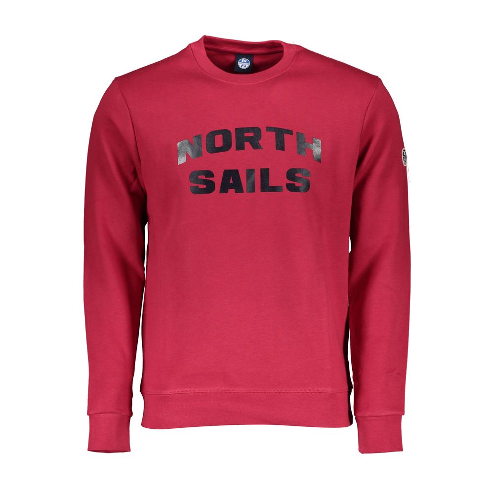 North Sails Roter Baumwollpullover für Männer