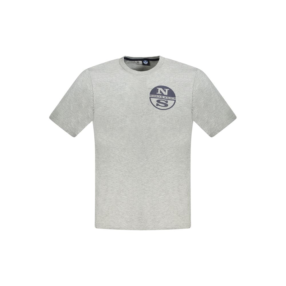 North Sails Braunes Baumwoll-T-Shirt für Männer