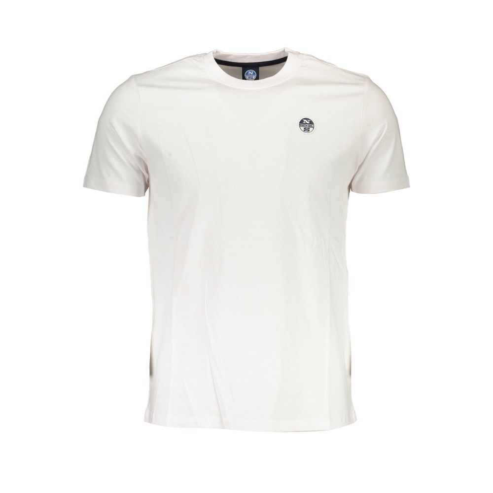North Sails Weißes Baumwolle Männer T-Shirt