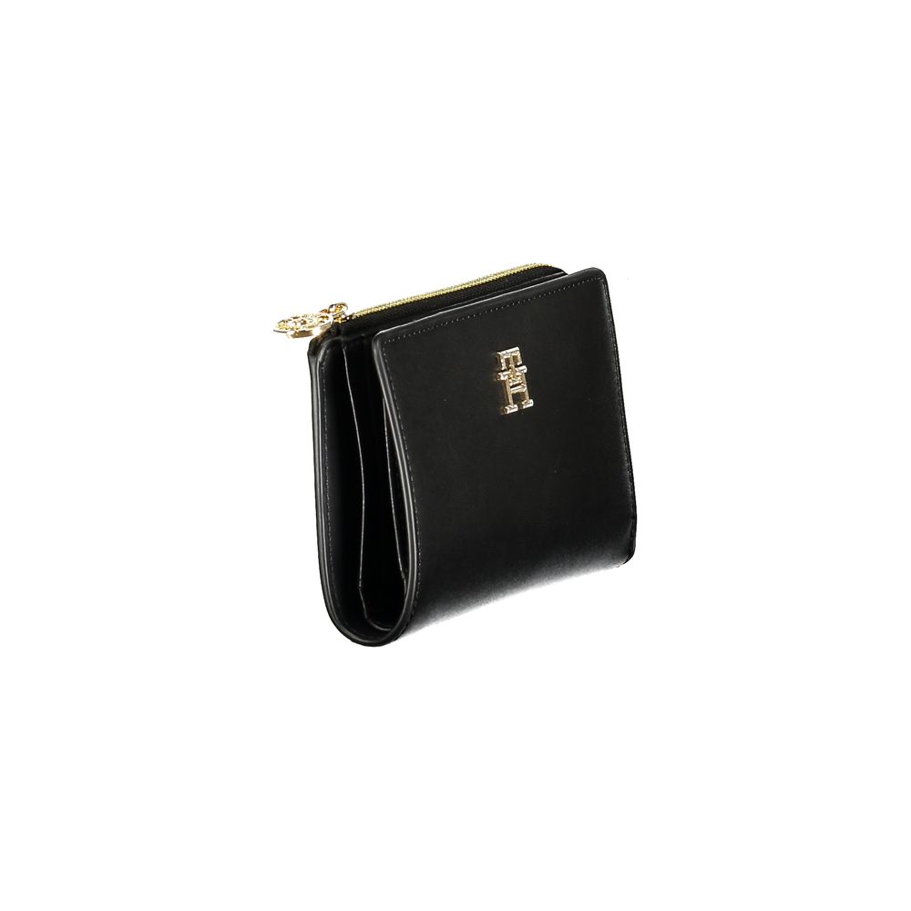 Tommy Hilfiger Schwarzes Polyethylen Portemonnaie für Frauen