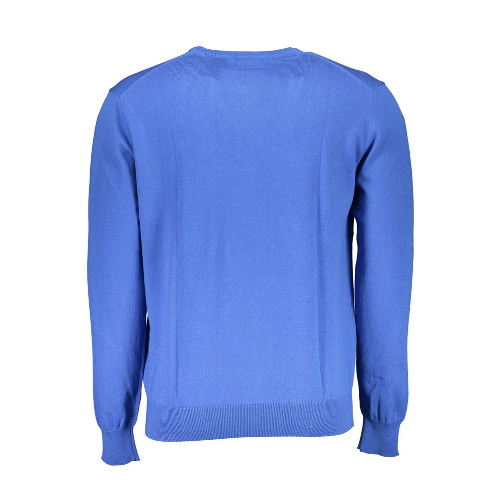 La Martina Blauer Baumwollpullover für Männer