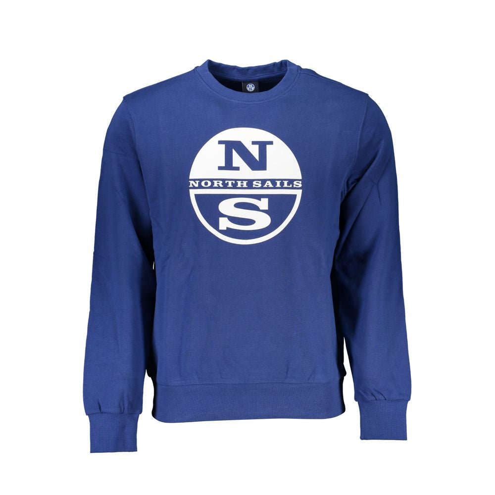 North Sails Blauer Baumwollpullover für Männer
