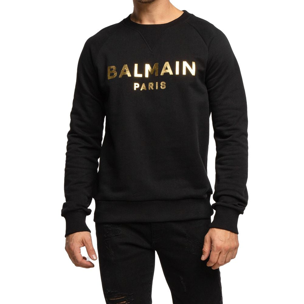 Balmain Schwarzer Baumwollpullover