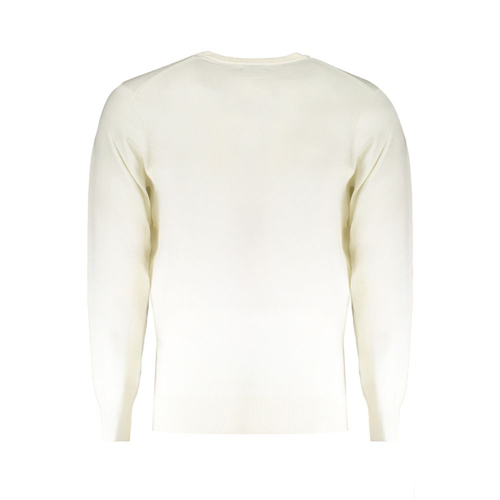 Norway 1963 Herrenpullover aus weißer Wolle
