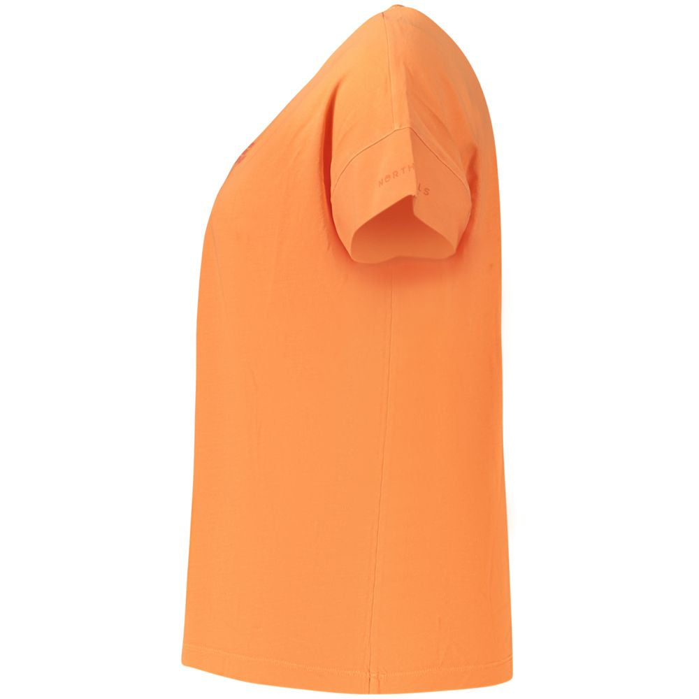North Sails Orangefarbene Baumwoll-Oberteile & T-Shirt
