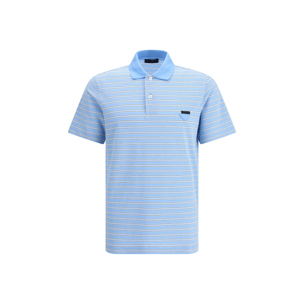 Prada Gestreifter Polo-Pullover