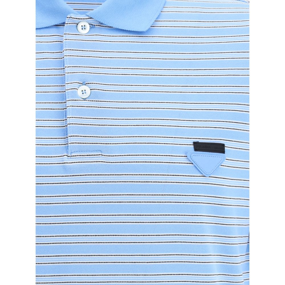 Prada Gestreifter Polo-Pullover
