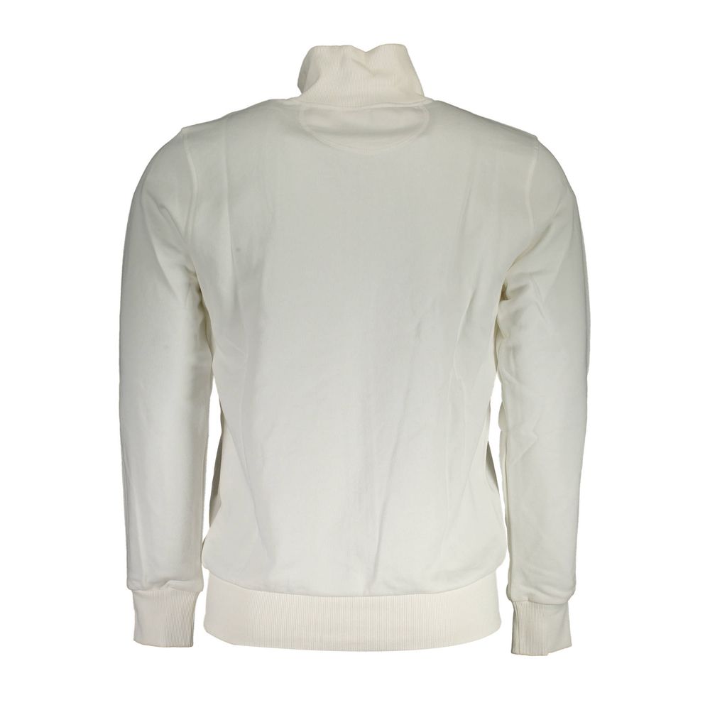 La Martina Weißer Baumwollpullover für Männer