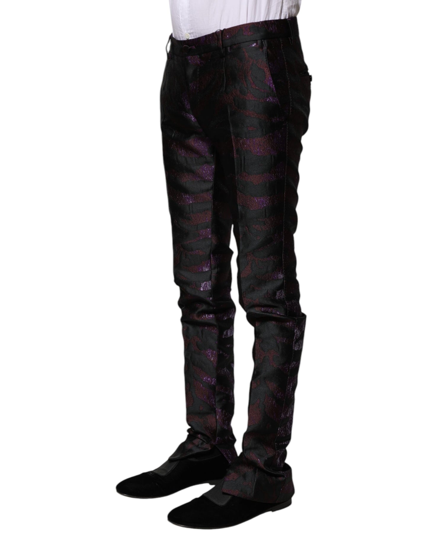 Dolce & Gabbana Gemusterte Hose aus Polyester in verschiedenen Farben