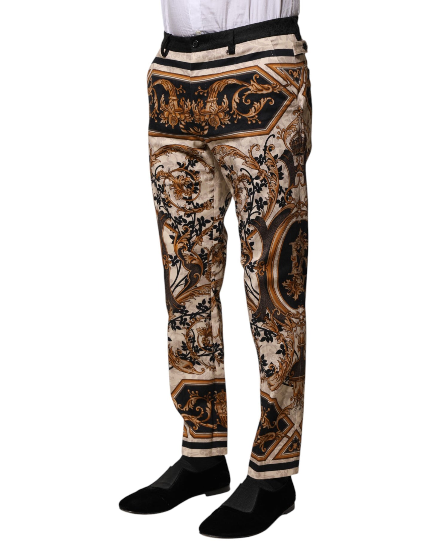 Dolce & Gabbana Multicolor Floral Print Kleid Hose