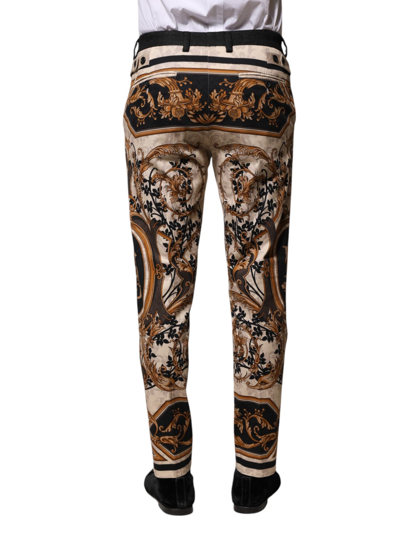 Dolce & Gabbana Multicolor Floral Print Kleid Hose
