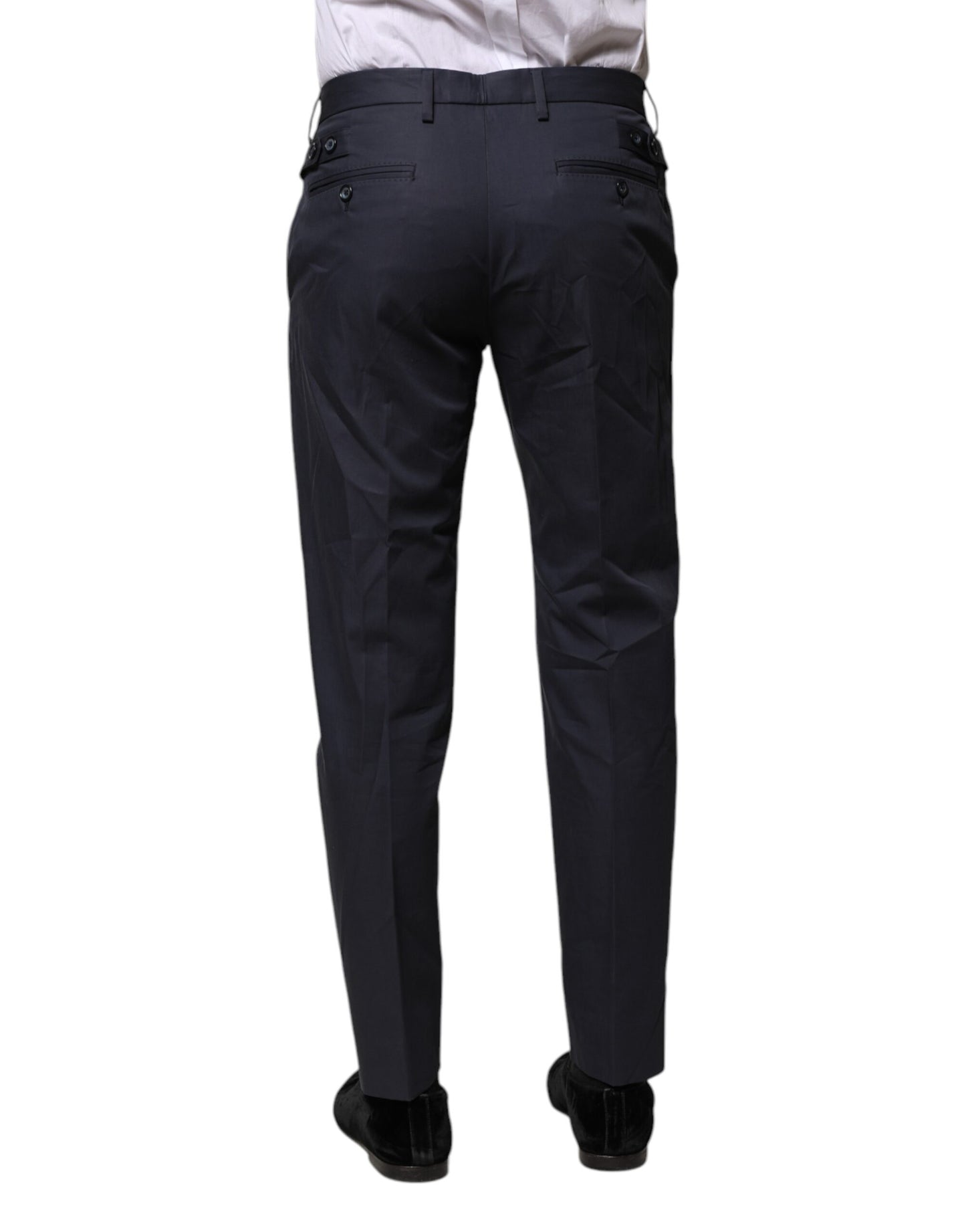 Dolce & Gabbana Dunkelblaue formelle Hose aus Baumwolle