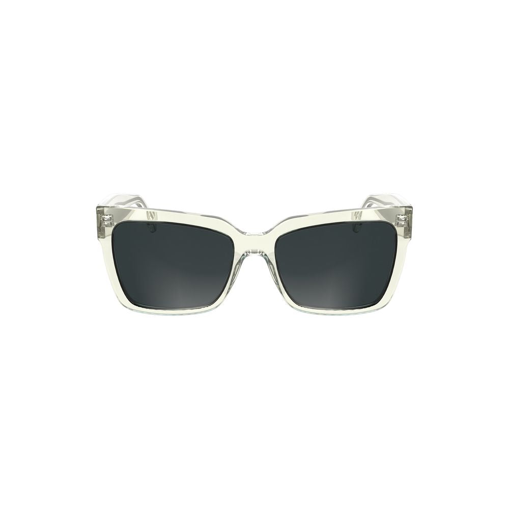 Calvin Klein Transparente Plastik-Sonnenbrille für Männer