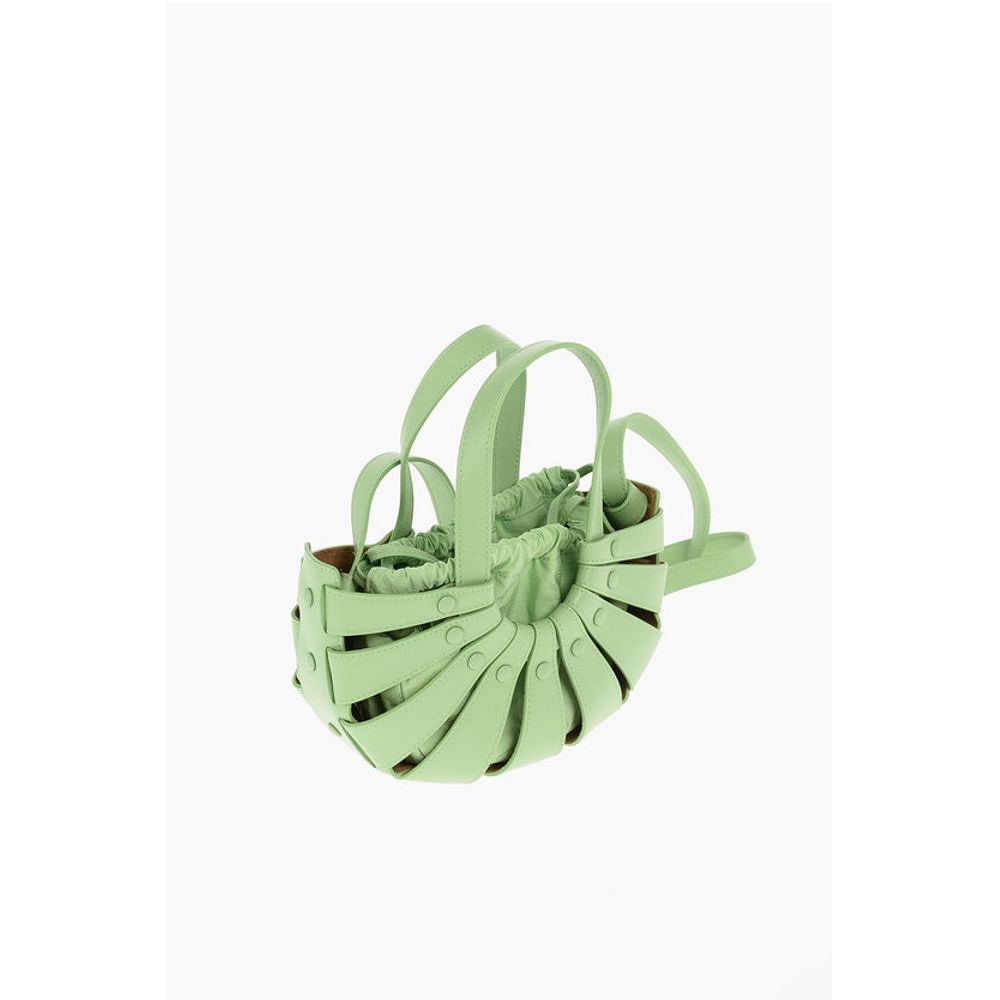 Bottega Veneta Perforierte Lederhandtasche THE SHELL