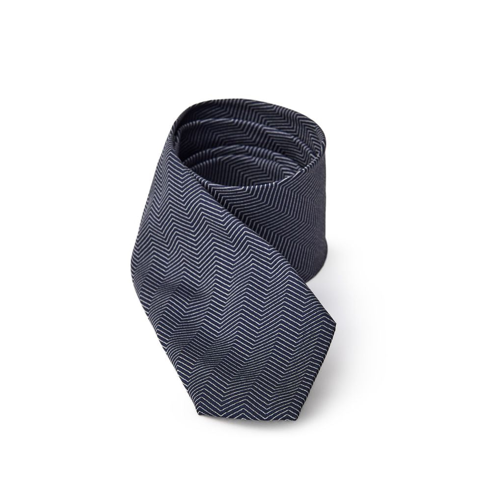 Jil Sander Blaue Seidenkrawatten &