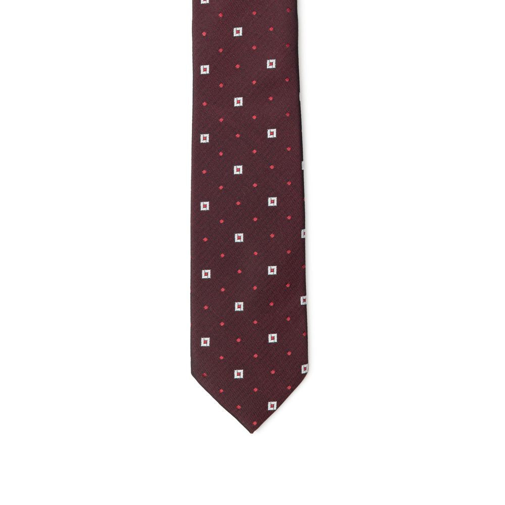 Dolce & Gabbana Bordeaux Seidenkrawatten &