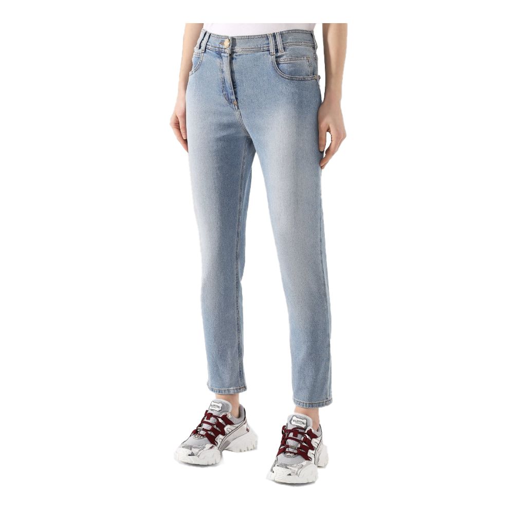 Balmain Blaue Baumwolljeans &