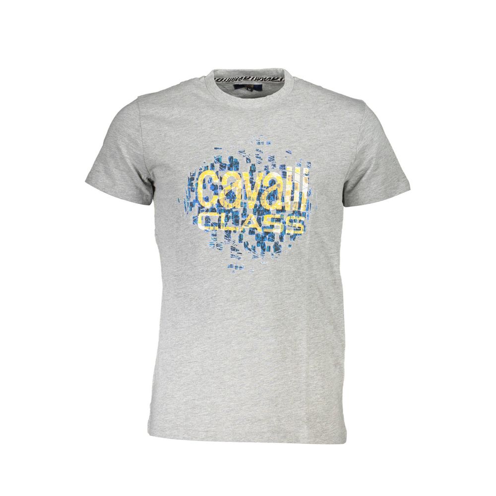 Cavalli Class Braunes Baumwoll-T-Shirt für Männer