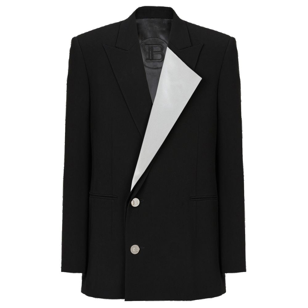 Balmain Schwarzer Viskose-Blazer