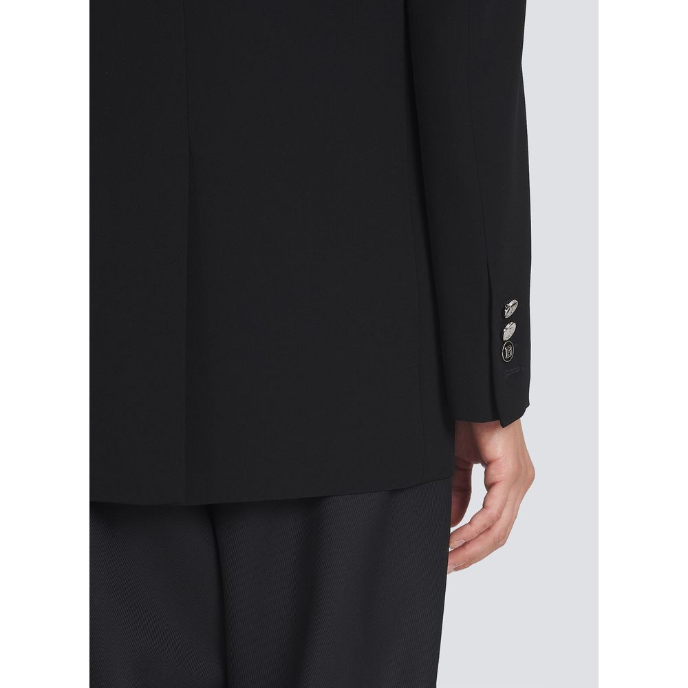 Balmain Schwarzer Viskose-Blazer