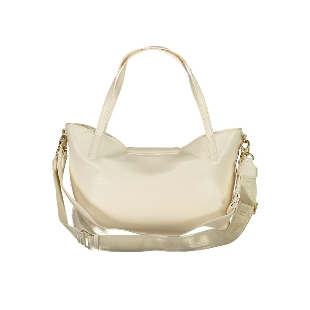 Mario Valentino Beige Polyethylen Frauen Handtasche