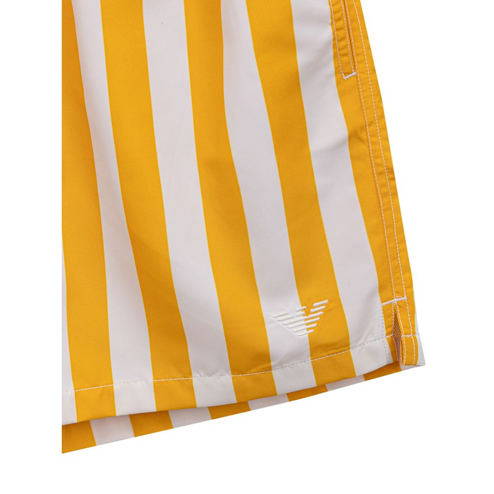 Emporio Armani Gelbe Polyester-Badebekleidung