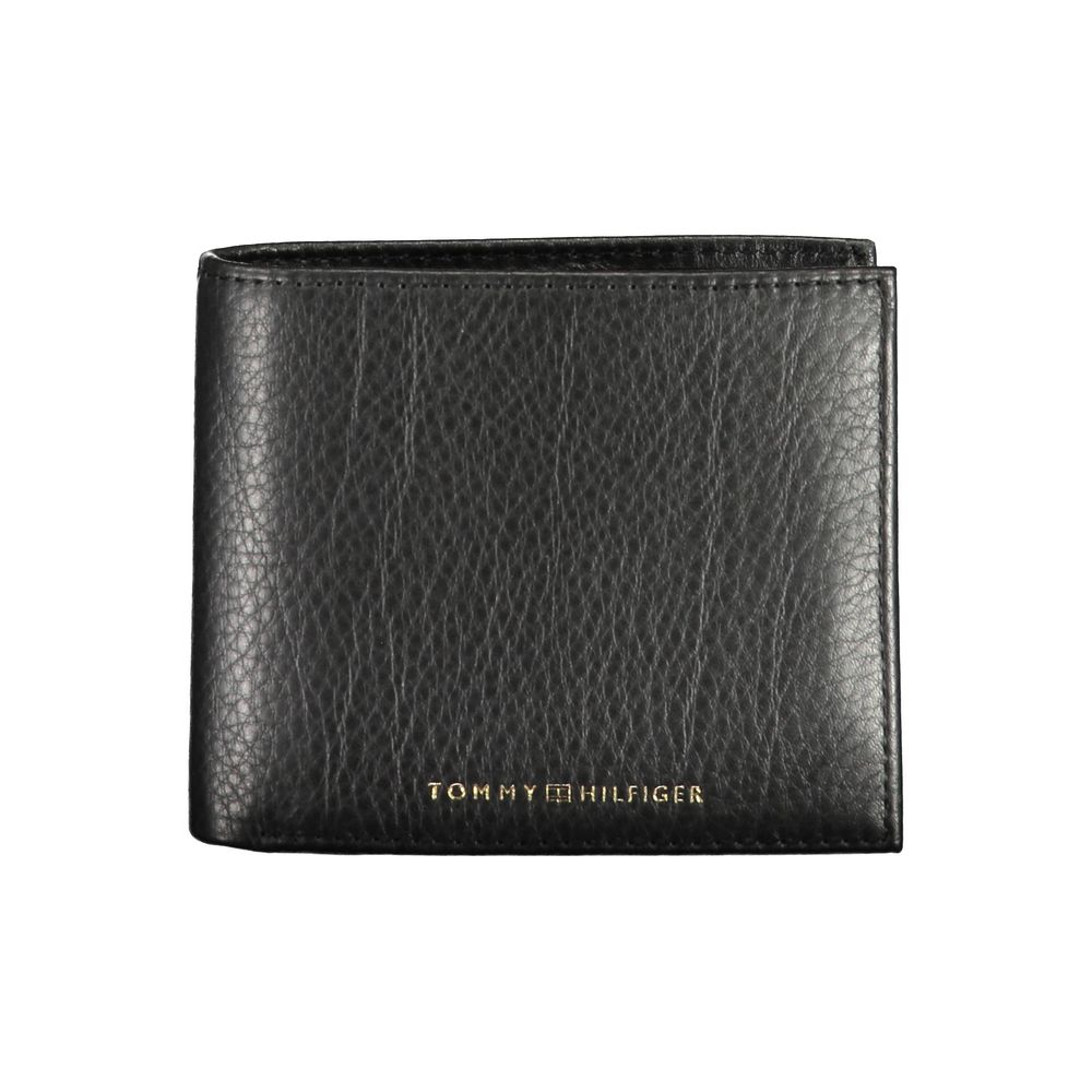 Tommy Hilfiger Schwarzes Leder Portemonnaie