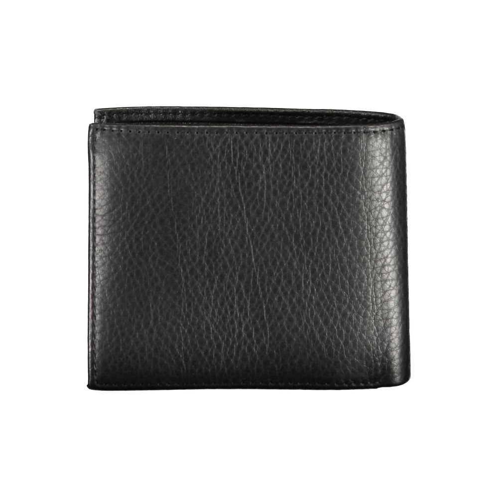 Tommy Hilfiger Schwarzes Leder Portemonnaie