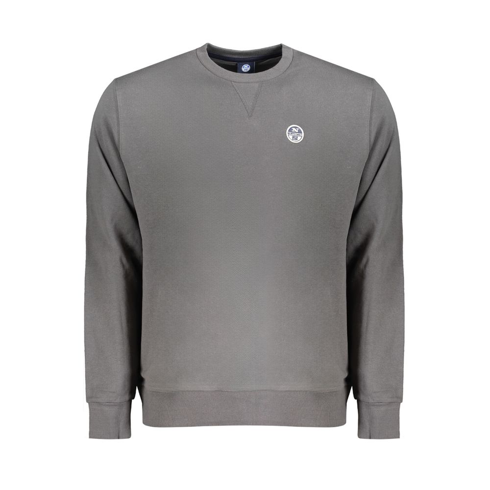 North Sails Grauer Baumwollpullover für Männer