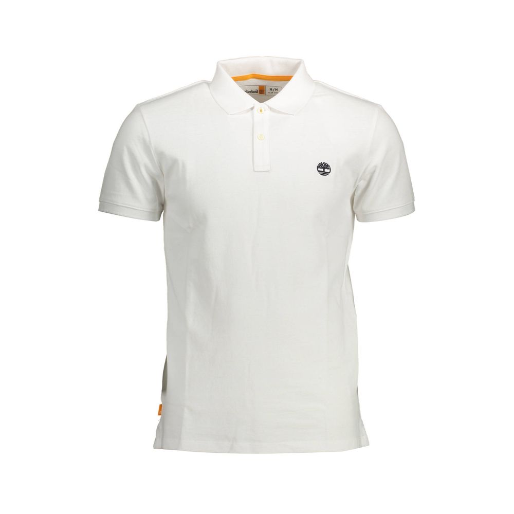 Timberland Weißes Baumwoll-Poloshirt für Männer