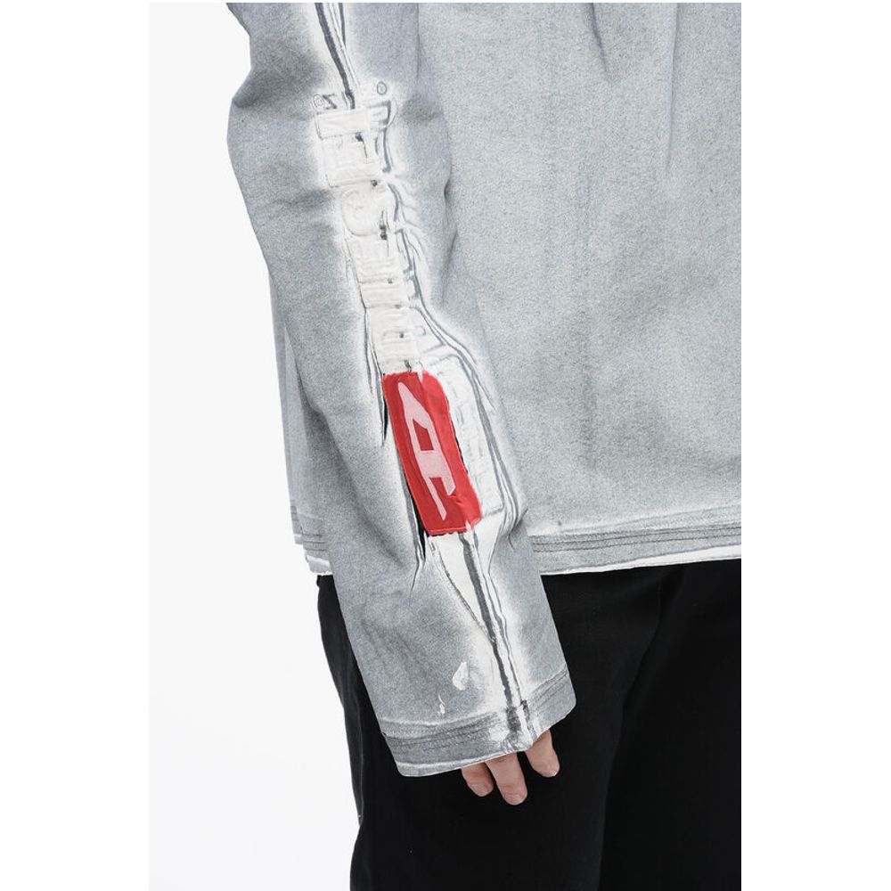 Diesel RED TAG Leichter Kapuzenpullover aus beschichteter Baumwolle T-OX-HOOD-LS