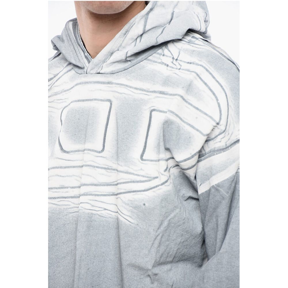 Diesel RED TAG Leichter Kapuzenpullover aus beschichteter Baumwolle T-OX-HOOD-LS