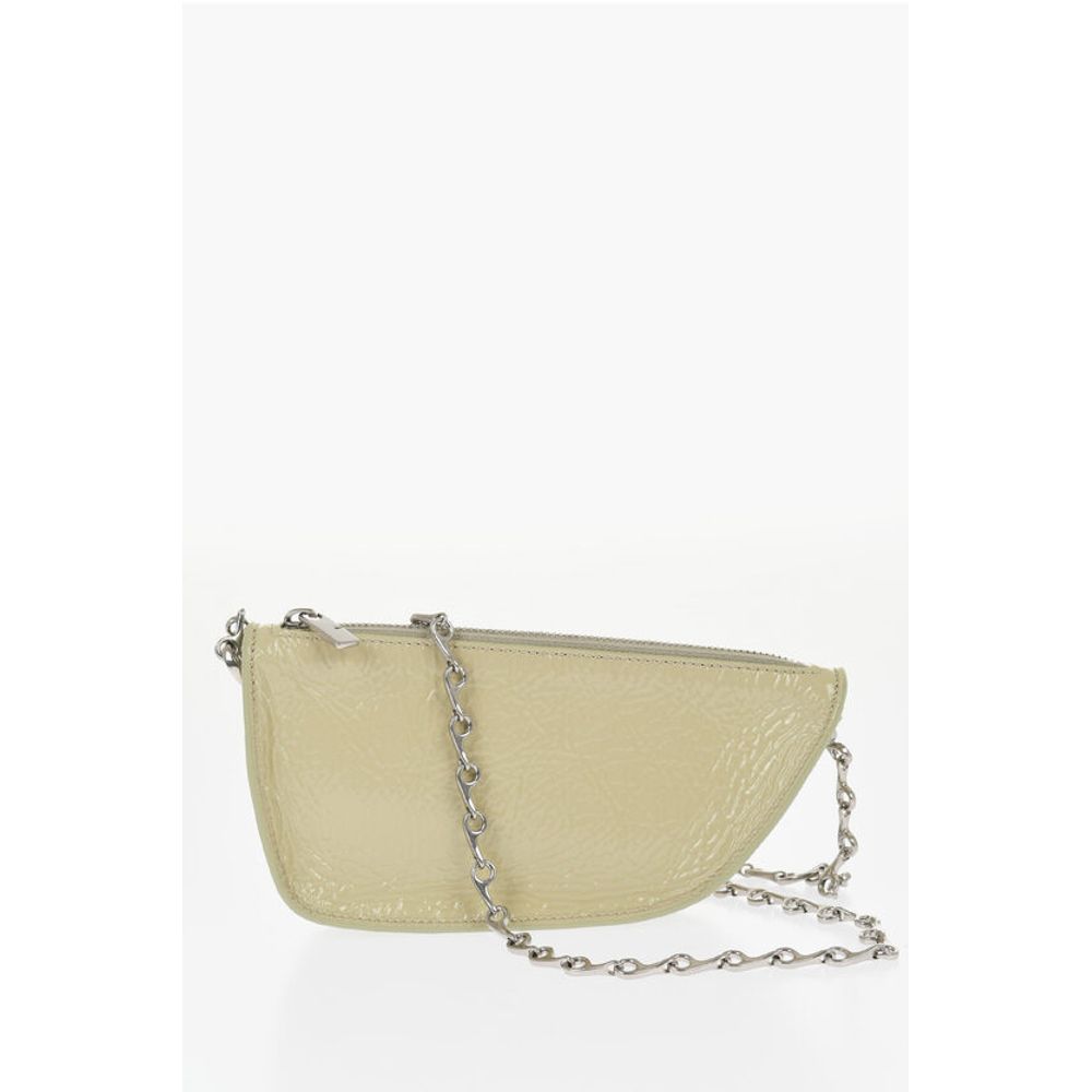 Burberry Lackleder MICRO SHIELD SLING Tasche mit Kettenschulterriemen