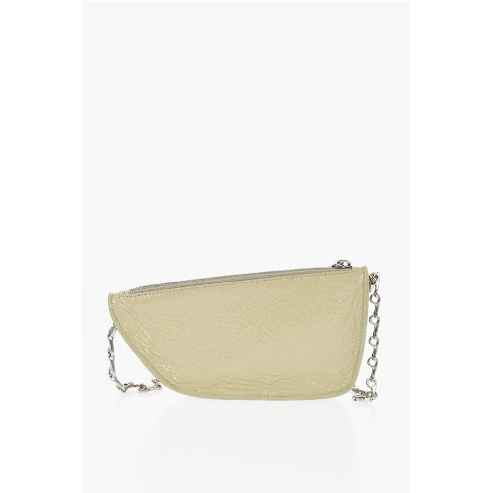 Burberry Lackleder MICRO SHIELD SLING Tasche mit Kettenschulterriemen