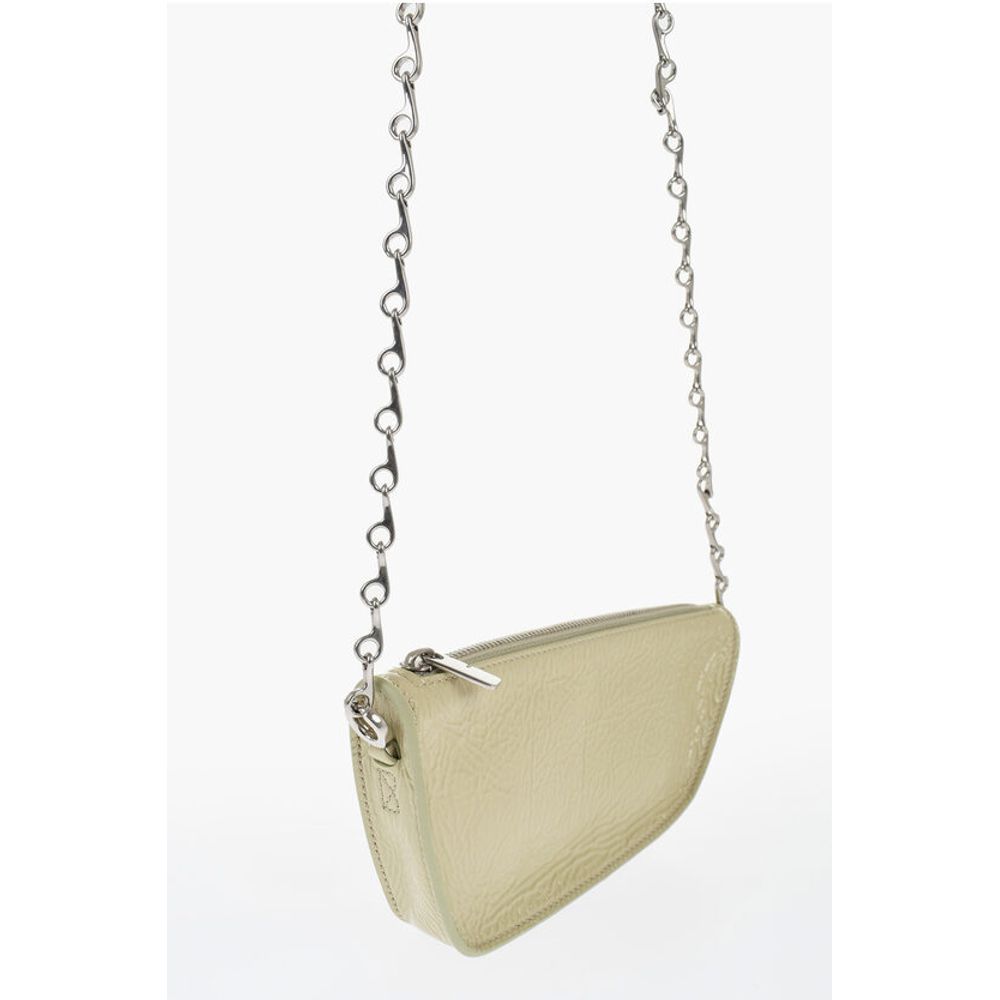 Burberry Lackleder MICRO SHIELD SLING Tasche mit Kettenschulterriemen