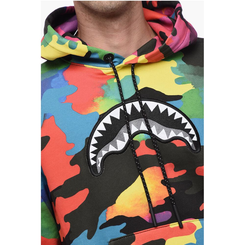 Sprayground Mehrfarbiges Kapuzen-Sweatshirt mit gesticktem Logo