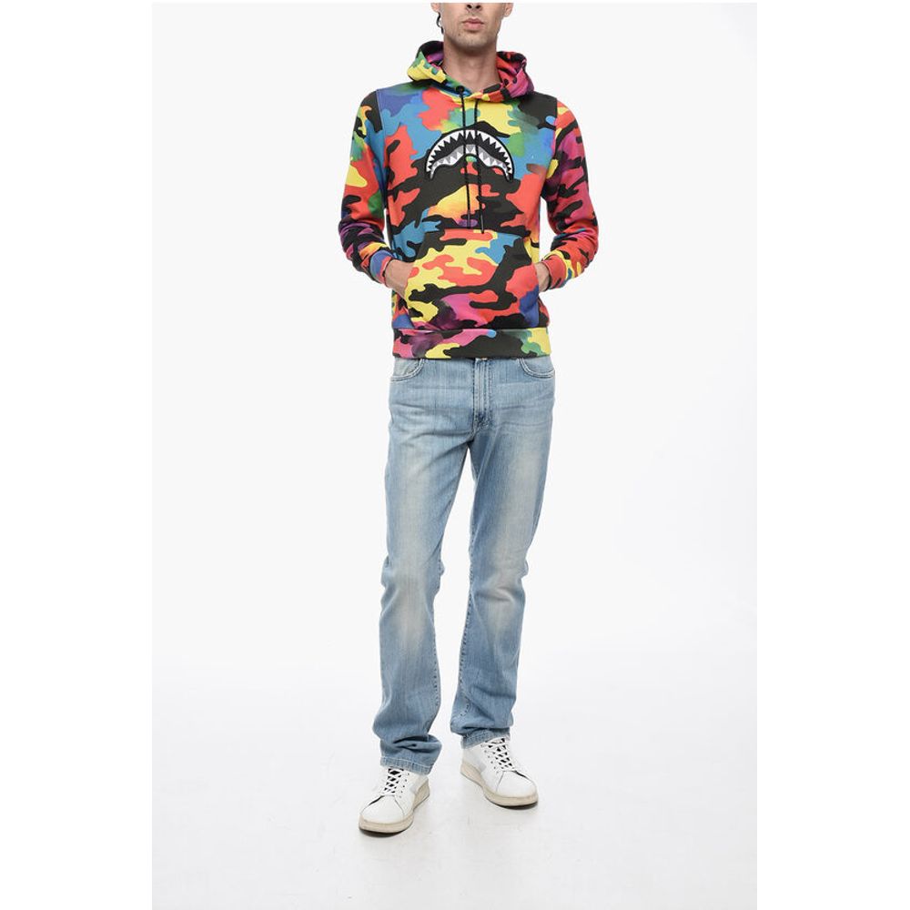 Sprayground Mehrfarbiges Kapuzen-Sweatshirt mit gesticktem Logo