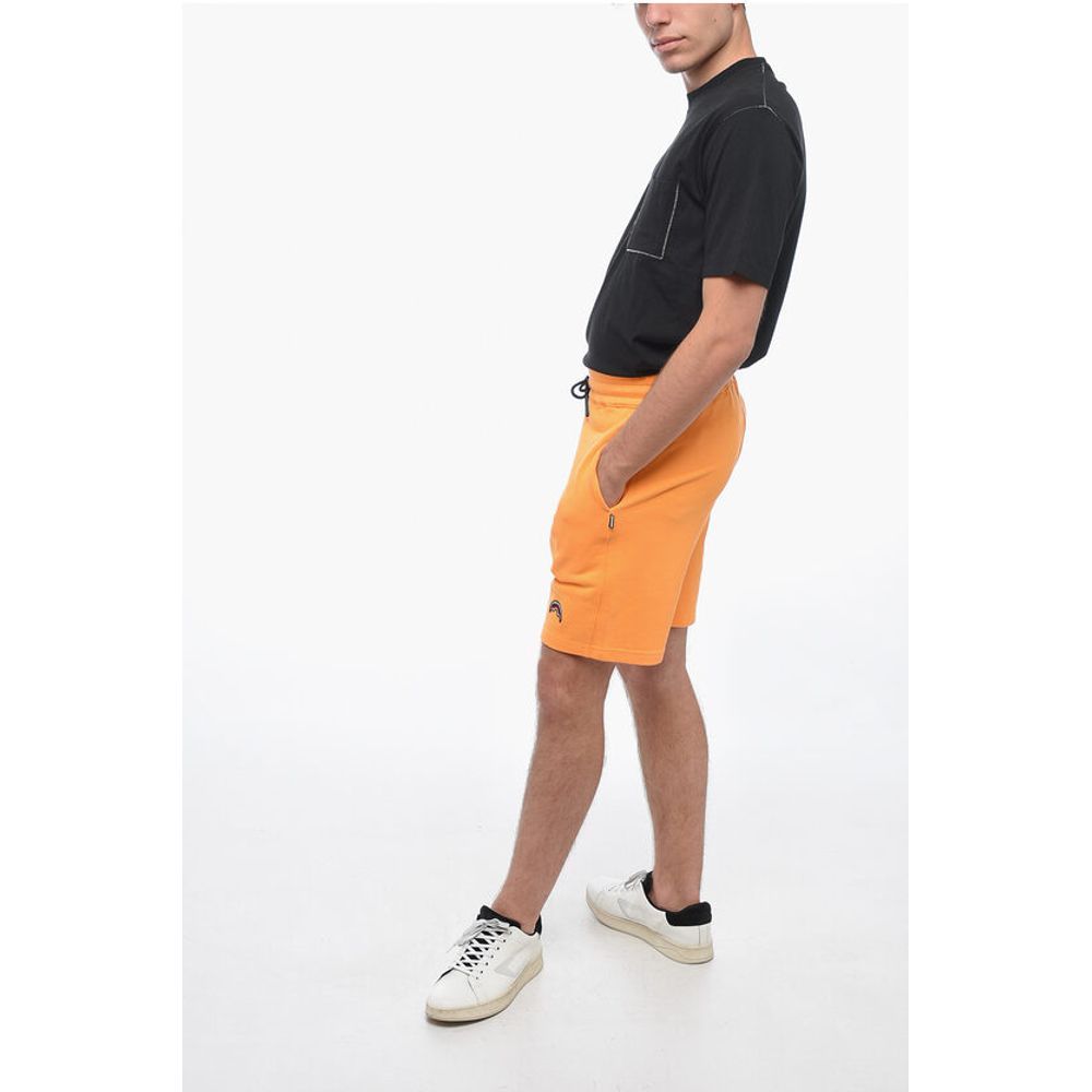 Sprayground Shorts aus gebürsteter Baumwolle mit gesticktem Logo