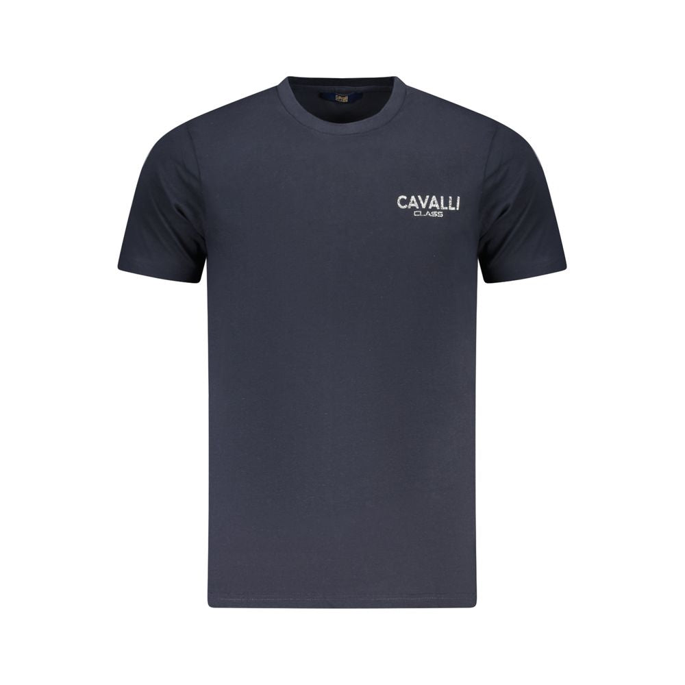 Cavalli Class Blau Baumwolle Männer T-Shirt