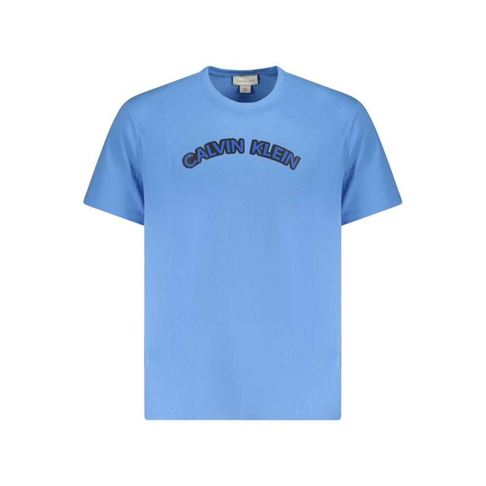 Calvin Klein Hellblaues Baumwolle Herren T-Shirt