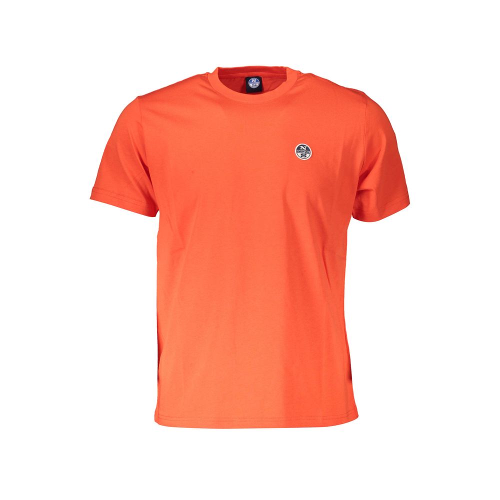 North Sails Rotes Baumwolle Männer T-Shirt