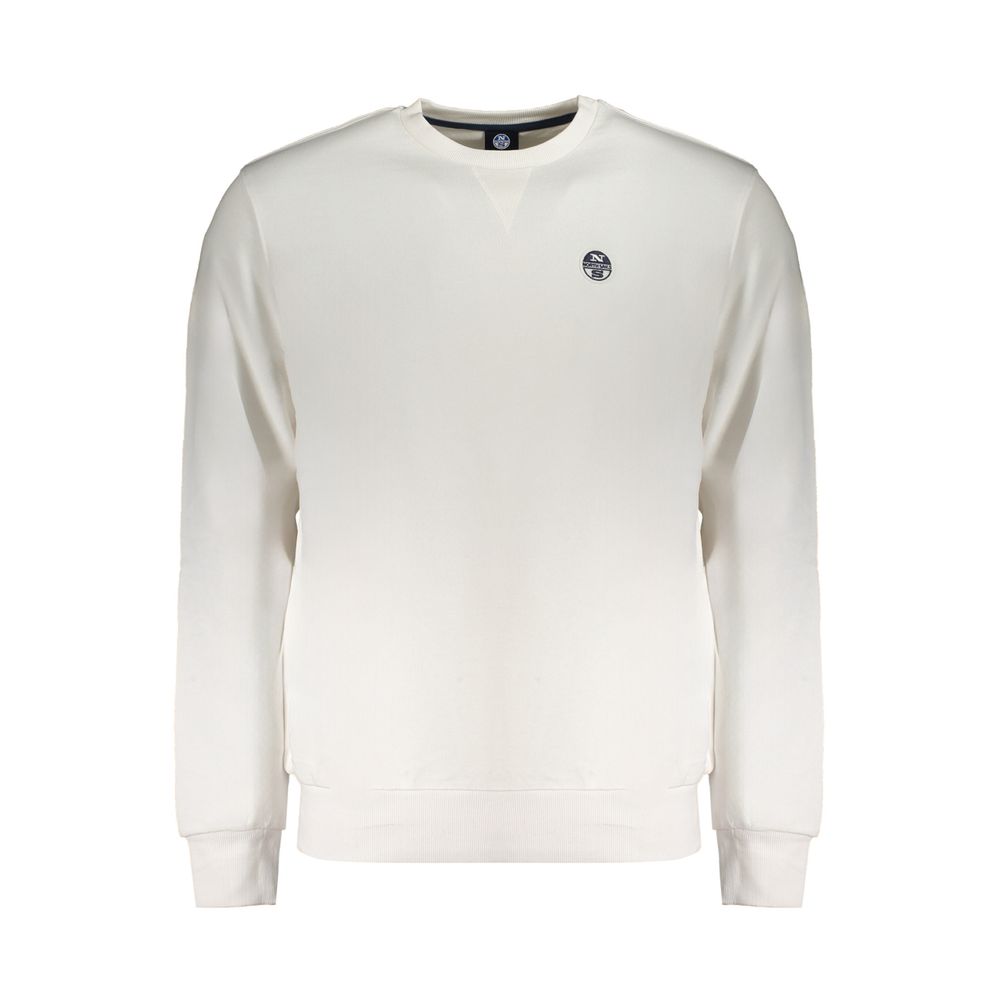 North Sails Weißer Baumwollpullover für Männer