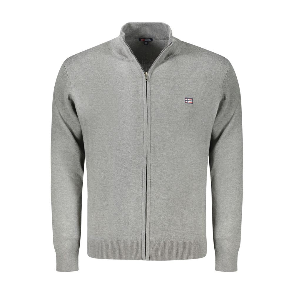 Norway 1963 Braune Polyester Herren Strickjacke