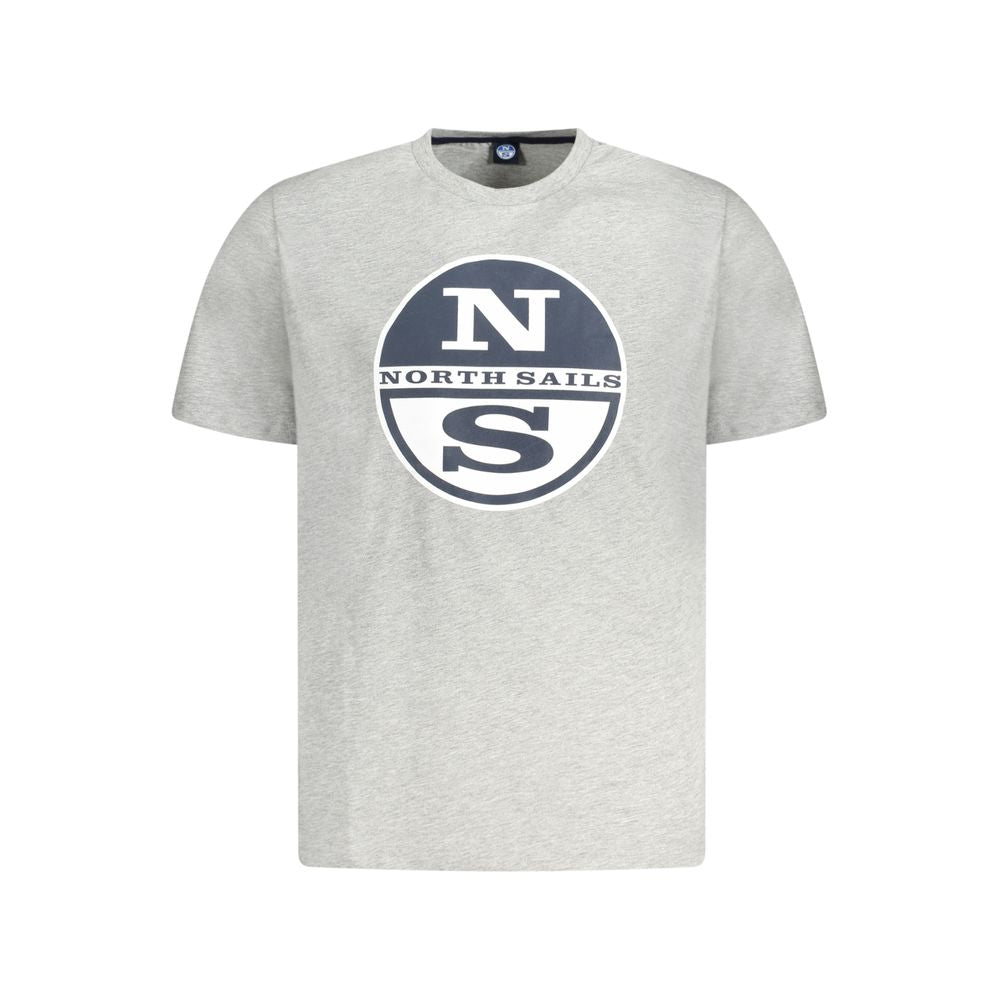 North Sails Braunes Baumwoll-T-Shirt für Männer
