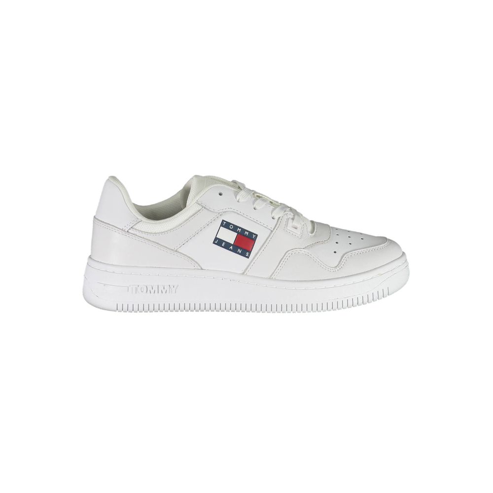 Tommy Hilfiger Weißer Recycelter Polyester Damen Sneaker